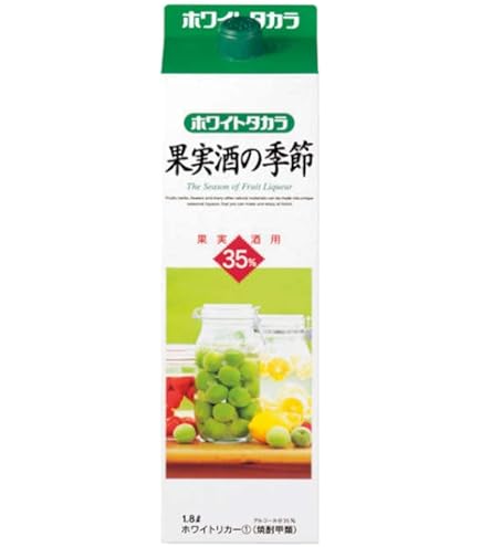 Amazon.co.jp: 35％ ホワイトリカー 1.8L 広口4L空瓶 氷砂糖1kg付