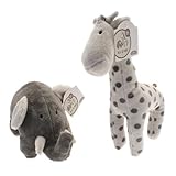 elli & raff toy set white grey by Cuddle Corner