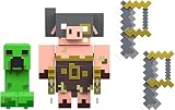 マインクラフト レジェンドアクションフィギュア クリーパーVSピグリン ブルーザーセット約 8.3cm [並行輸入品]
