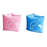 RaiFu 浮き輪 ベビー アームリング用うきわ アームリング 子供用浮き輪 水泳補助具 PVCインフレータブルスイムアームバンド浮遊スリーブ、キッズデュアルエアバッグフロートスイミングリングチューブ