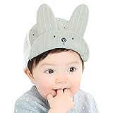 Demiawaking ウサギ　ファッション子供帽子 夏メッシュ ソフトつばフランジ太陽帽子 ベースボール キャップ 子供のおしゃれ 紫外線対策　色可選択　 (灰色)