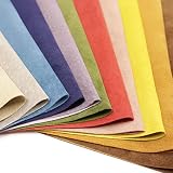 10cube Leathermart 豚革 P.スエード #042(赤系) 9DS(30x30cm) 日本製 レザークラフト 材料 本革 スウェード ピッグ カラフル 起毛 裏地 ソフト (#042(赤系))