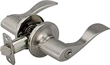 Legend 809118 Wave Style Lever Handle Entry Front Door Knob Leverset Lockset, US15 Satin Nickel Fini
