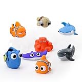 8個セット お風呂おもちゃ シャワー プール 噴水 ファインディングニモ フルカラー 魚 もえもえ 可愛い プレゼント