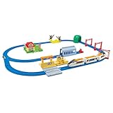 タカラトミー(TAKARA TOMY) プラレール 情景いっぱい!トミカと遊べる!アクションタウンセット 電車 列車 おもちゃ 3歳以上