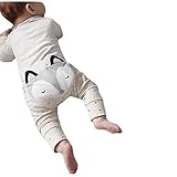 Ama ( TM )ベビー男の子女の子子供用クロールパンツフォックスパターンハーレムレギンスパンツ カラー: グレー
