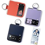 Galaxy Z Flip3 5G ケース 純正 シリコンカバー リング付 Silicone Cover with Ring EF-PF711 海外純正品 携帯クリーナー付 (ラベンダー) [並行輸入品]