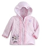 ディズニー ミニーマウス ミニー コート ジャケット 80cm 12-18ヶ月 赤ちゃん 女の子 ベビー ピンク 冬物 長袖 ベビー