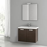 Nameeks cp23 ACF 30 "壁マウントVanity Set with木製キャビネット、セラミックTop with、 ACF CP23-637509898410