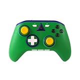 アローン(Allone) Switch用ワイヤレスコントローラー グリーン 15×7×11cm Switch/Switch Lite/有機EL対応 緑 有線・無線どちらも可 ゲーム ALGA-NSWCGR