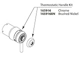 Moen 165916交換用ハンドルキットfor温度調節バルブトリムからのArris Co、 165916BN 1