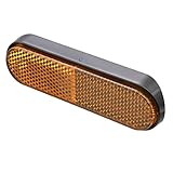 デイトナ(Daytona) バイク リフレクター 車検対応 サイド 前方部 ユニバーサルリフレクター ラウンドコーナー 両面テープ貼付け フォークマウント アンバー 48498