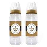 Baby Fanatic New Orleans Saints Baby Bottles - set of 2 by Baby Fanatic