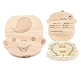Wooden Baby Tooth Keepsake Box Customize Personalized Baby Teeth Storage Organizer First Lost Milk T