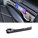 車 隙間クッション適用トヨタ アルファード ヴェルファイア 30系 前期/後期 Alphard Vellfire H27.1-現行車 隙間クッション 車用シートコンソール 隙間 収納スペース 取り付け簡単 幅広い車種に対応 運転席+助手席 2個入り(ブラック,1)