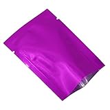 200個Smell Proof Mylar Foil Pouchesの熱紐付きのアルミ箔バッグバルク食品ストレージ真空シーラーコーヒーティーパッケージバッグwith Tearノッチ食品グレードPack