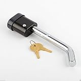 Wennow 5 / 8 " Locking HitchピンwithキーとカバーTruck Trailer受信機セキュリティ新しい