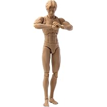 Amazon | HiPlay Mirrfig 1/12 男性 素体 細マッチョ体型 MF001 黄肌