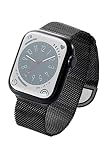 エレコム Apple Watch アップルウォッチ バンド ステンレス 編み込み マグネットバックル 工具無し 41mm 40mm 38mm 【 Series 8 7 SE2 SE 6 5 4 3 2 1 対応】 ブラック AWW41BDSSMBK
