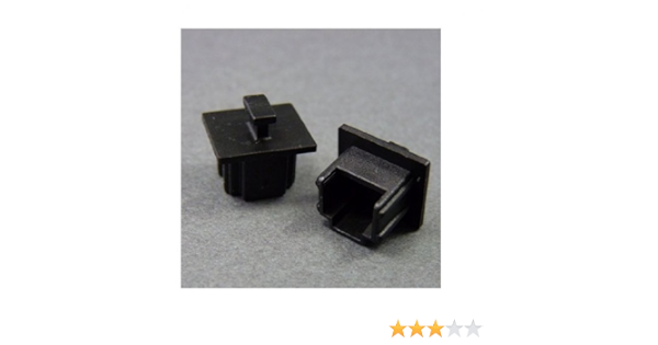 テクノベインズ Rj11 6極 Rj12 Rj14 Rj25用キャップ 黒 つまみあり つば広タイプ 6個 パック Rj11bck B1 6 テクノベインズ
