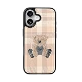 DESIGN SKIN iPhone 17 用 ケース ベア刺繍 MagSafe対応 [ テディベア立体刺繍デザイン ハイブリッド構造 防塵仕様 ディスプレイ保護設計 ] アイボリー DSK28304i17【国内正規品】