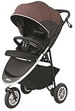Aprica (アップリカ) 3輪ハイシートベビーカー Smooove(スムーヴ) ストライドブラウンBR 【エアタイヤ搭載 + ブレスエアー搭載カンタン取り外しシート】 92725 ※3年保証登録可