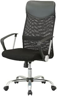 ナカバヤシ ネットチェア オフィスチェア デスクチェア 椅子 ハイバック ブラック CNN-004D