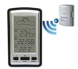 室内･室外 デジタル温度計  ワイヤレス LCD デジタル天気湿度／温度センサー
