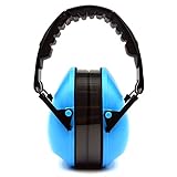 TOENNESEN 安全性耳マフ射手の聴力保護の折り畳み式のヘッドバンド耳カップパッド (靑い)