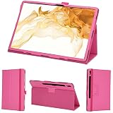 wisers Galaxy Tab S8+ plus 専用タブレットケース (ピンク) 12.4インチ 対応 (タッチペン/保護フィルム 付き/スタンドタイプ) タブレットカバー 2023 新型
