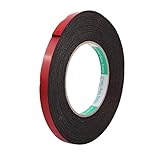 uxcell スポンジテープ 10mmx2mm 5M長さ 両面フォームテープ スポンジ材質