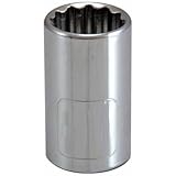 Standard Plumbing Supply 105361 APEX TOOL GROUP-ASIA Master Mechanic 1/2 Drive 12 Point Socket 9/16 