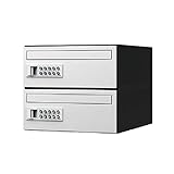 ナスタ(NASTA) 集合郵便受箱 前入前出 D-ALL 可変プッシュボタン錠 KS-MB6001P-2PK-W ホワイト