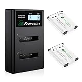 NP-45A 互換バッテリー 2個 (1300mAh) + 超軽量LCDデュアル充電器 セット/EN-EL10 LI-40B LI-42B NP-80 KLIC-7006 D-LI108 共通対応/純正・互換どちらも充電可能【旅行・アウトドア最適】[PSE/Type-C対応]