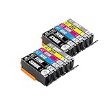 【pomme】 BCI-331+330/6MP 染料 お得な6色セット×2 キヤノン対応 互換インク 残量表示機能付 ISO14001/ISO9001認証工場 (BCI-330 331)