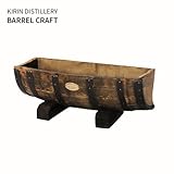 ウイスキー樽1/4ロウプランター　ブラウン[鉢][キリン] ノーブランド品