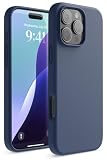 【elago】iPhone16ProMaxケース シリコン耐衝撃指紋防止サラサラ シリコンケース ジーンインディゴ