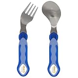 Vital Innovations 492051-01 Ergonomic Cutlery Set Stainless Steel, Blue, from 12 Months by Vital Inn