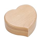 クリスマスまたは誕生日のハート型のヴィンテージウッドメカニズムミュージカルボックスギフト