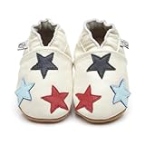 Soft Leather Baby Shoes Little Stars Cream [ソフトレザーベビーシューズリトルスタークリーム] 6-12 months (12 cm)
