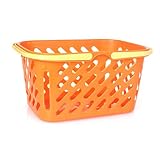 toymytoyショッピングバスケットおもちゃポータブル子供プラスチックGrocery Basket withハンドルfor Children KidsキッチンPretend Play Toy (オレ