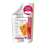 One 8 x 50' & One 11 x 50' Commercial Grade Vacuum Sealer Rolls By Seal-n-Savor. Bags For All Clamp 