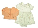 カーターズ carter's basic line 長袖カーディガン 半袖ワンピースセット 6ヶ月 オレンジ 水玉 白 気球柄 綿 121C644 【並行輸入品】