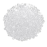 uxcell ガラスビーズ 丸玉 約2000個 穴径1mm 直径3 mm DIY アクセサリーキット クラフト 手芸ビーズ 手作り素材 クリアホワイト