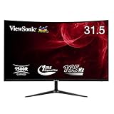 ViewSonic ビューソニックジャパン 31.5インチ 曲面型ゲーミングモニター VX3218-PC-MHD (フルHD/VA/165Hz/MPRT 1ms/HDMI,DP/Adaptive Sync/1500R曲面型/VESA/スピーカー内蔵/フリッカーフリー/ブルーライトフィルター/3年保証)