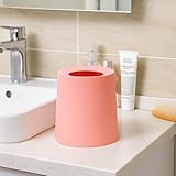 ゴミ箱 ゴミ袋が見えない 丸型 ビニール袋隠す 8L/12L シンプル リビング キッチン 洗面所 オフィス ごみ箱 ごみばこ フタなし ルクレール 2重構造 (ピンク, Sサイズ 1.5L)