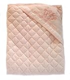 アフガン おくるみ 肌掛け ひざ掛け パイル キルティング 中綿入り 新生児 日本製 ベビー用品 出産祝い ギフト (ピンク)