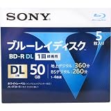 ソニー ブルーレイディスクBD-R4倍速2層 5枚 5BNR2VLPS4