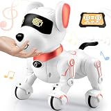 Britik (ブリティック) ロボット犬のおもちゃ 子供用 8 9 10 11 12 リモコン犬 子供用 8-12 ペットロボット 電動おもちゃ ロボット犬 5 6 7 8 9 10 11 12歳 男の子 女の子 ピンク