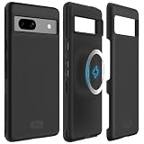「米軍MIL規格・2層保護」TUDIA Pixel 7a 用 ケース、「MergeGrip」2層保護 耐衝撃 滑り止め 超薄型TPU Google Pixel7a 対応 ケース - マットブラック